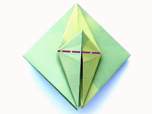 Fold an Origami jumping Grasshopper