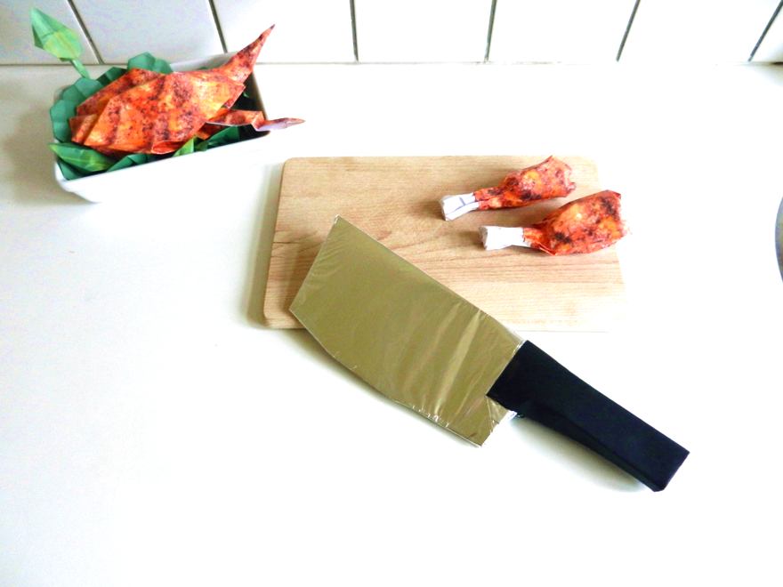 Origami kitchen knife