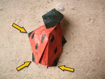 origami lieveheersbeestje origami lieveheersbeestje