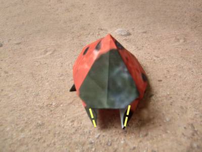 origami ladybug