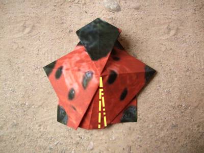 origami lieveheersbeestje origami lieveheersbeestje