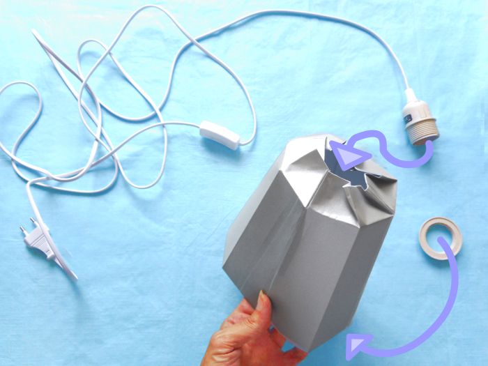 Origami Lamp maken Origami Lamp maken
