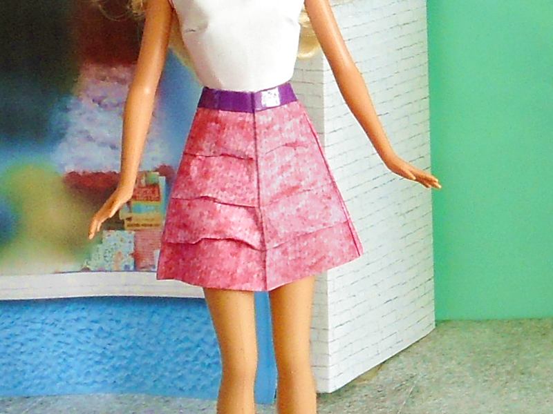 Origami Layered Mini Skirt