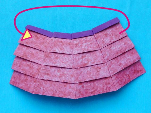 Make an Origami layered skirt Make an Origami layered skirt