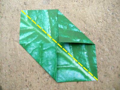 origami leaf