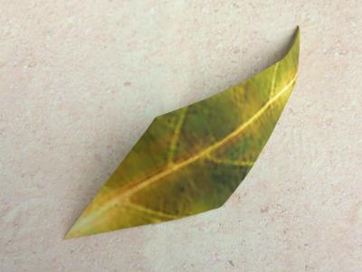 simple origami leaf