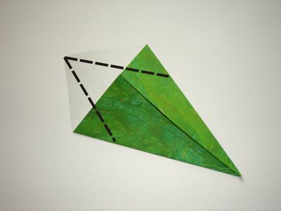 diagrams for an origami leaf