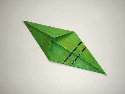 origami diagrammen van een blaadje