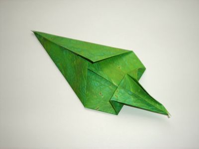 origami diagrammen van een blaadje