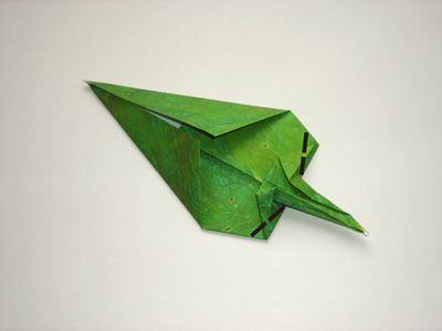 origami diagrammen van een blaadje