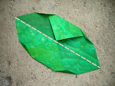 origami leaf