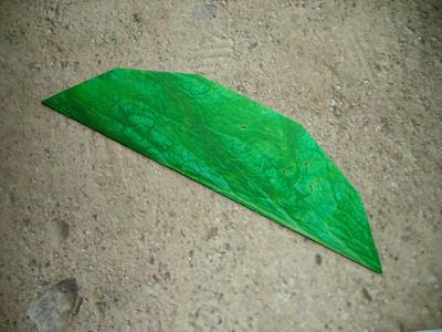 origami leaf