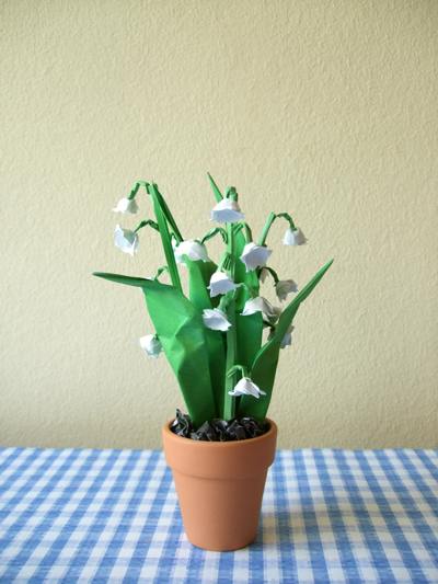 Origami Lily of the valley