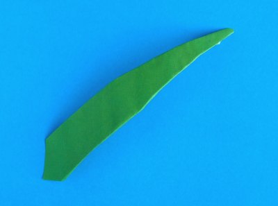 leaf of an origami lily