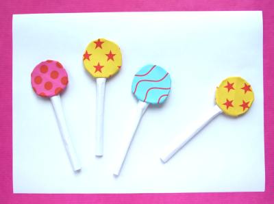 origami lollipops