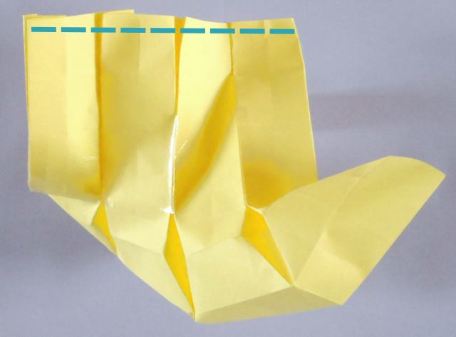 Origami vaas vouwen