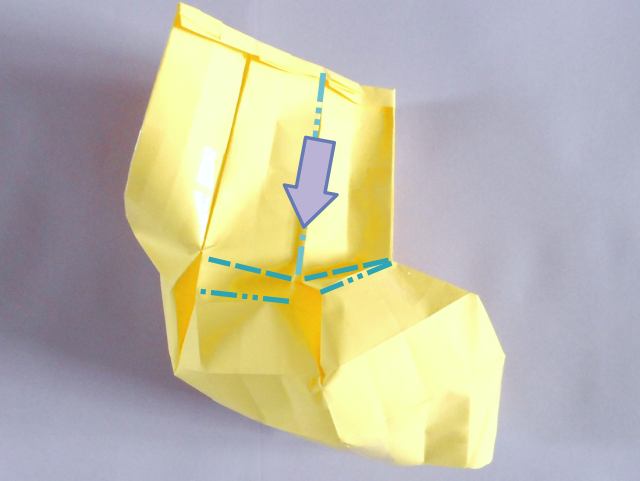 Fold an Origami Long Neck Vase