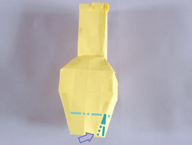 Fold an Origami Long Neck Vase