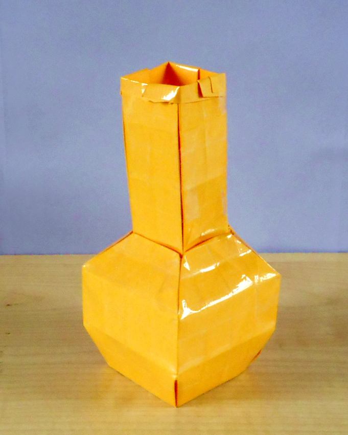 Origami Long Neck Vase