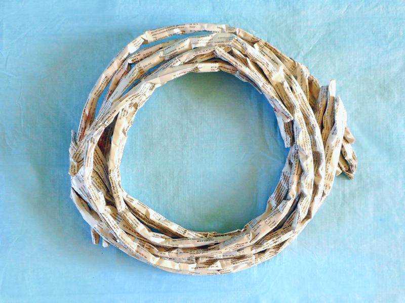 Magazine cutouts Wreath