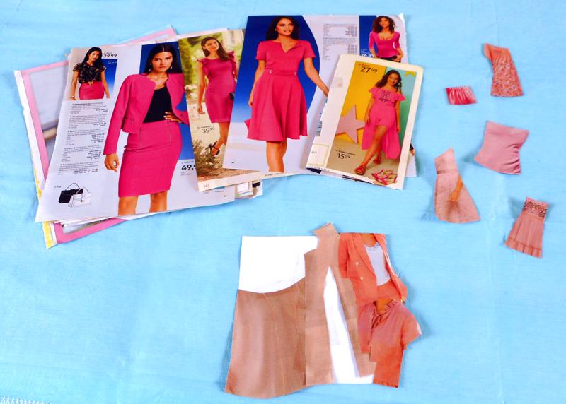 Pink Magazine cutouts