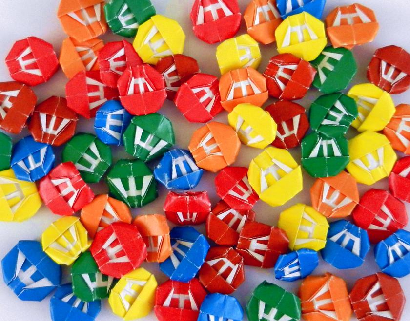 M&M's van papier