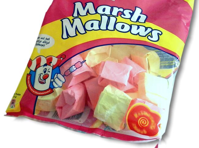 Origami Sticky Note Marshmallows