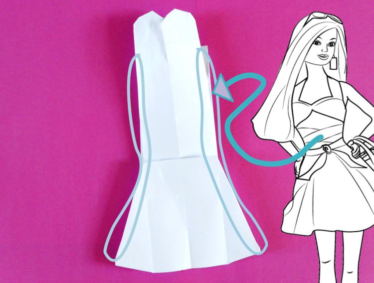 Fold an Origami Mermaid Gown