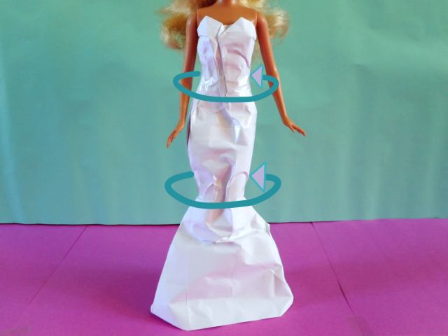 Fold an Origami Mermaid Gown