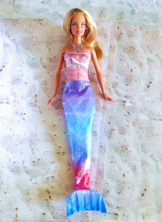 Origami mermaid tail