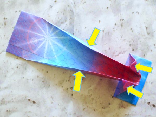 Origami zeemeerminnenstaart maken Origami zeemeerminnenstaart maken