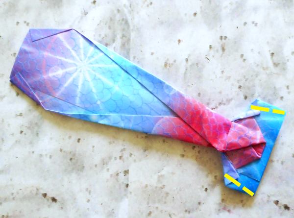 Make an Origami mermaid tail