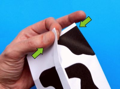 zelf een melkpak met papier knutselen