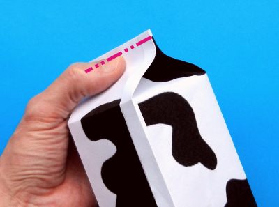 how to fold an origami milk carton