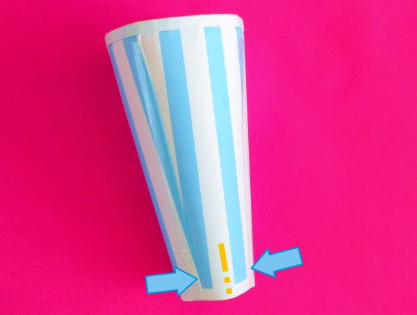 Make a paper milkshake cup