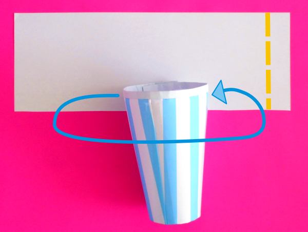 Make a paper milkshake cup