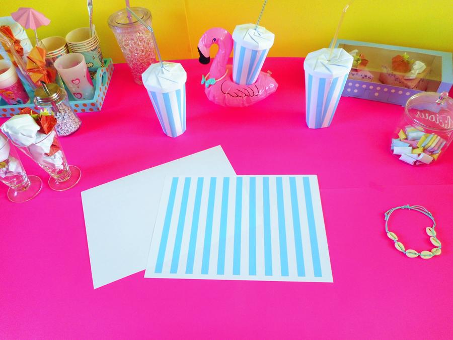 Make a paper milkshake cup