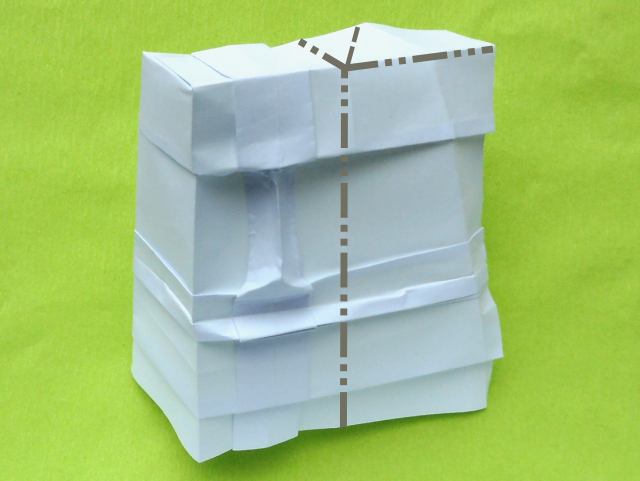 Origami Moai vouwen Origami Moai vouwen
