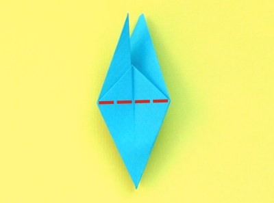 een onderdeel van een modulair origami model vouwen een onderdeel van een modulair origami model vouwen