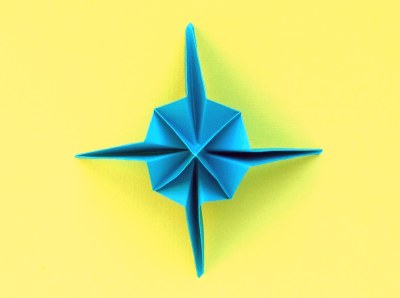 onderdeel van een modulair origami model onderdeel van een modulair origami model
