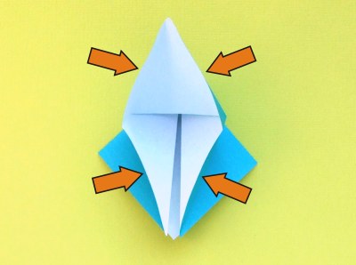 een onderdeel van een modulair origami model vouwen een onderdeel van een modulair origami model vouwen
