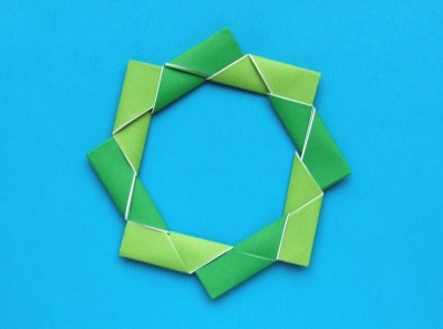 modular origami christmas wreath modular origami christmas wreath