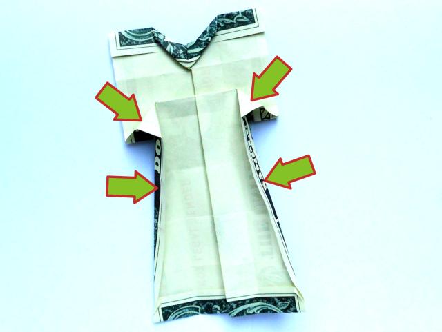 Fold a Money Origami dress