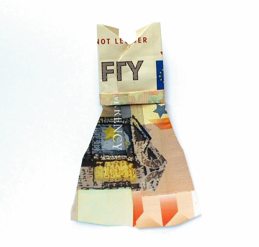 Money Origami dress