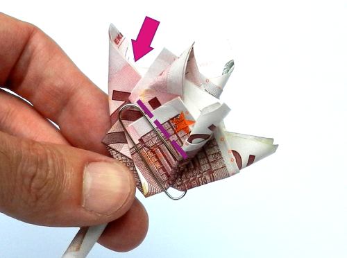 Fold money Origami flowers