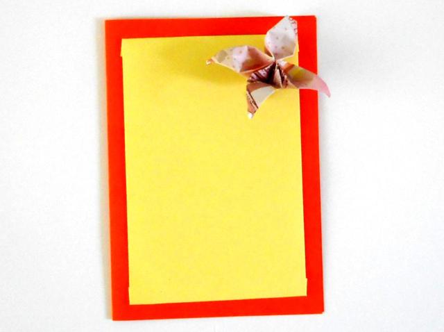 Make a card with flowers