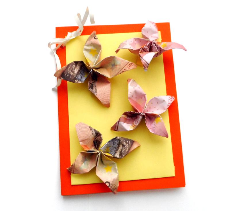 Money Origami Flowers