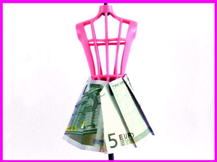 Origami Plooirokje van echt Geld