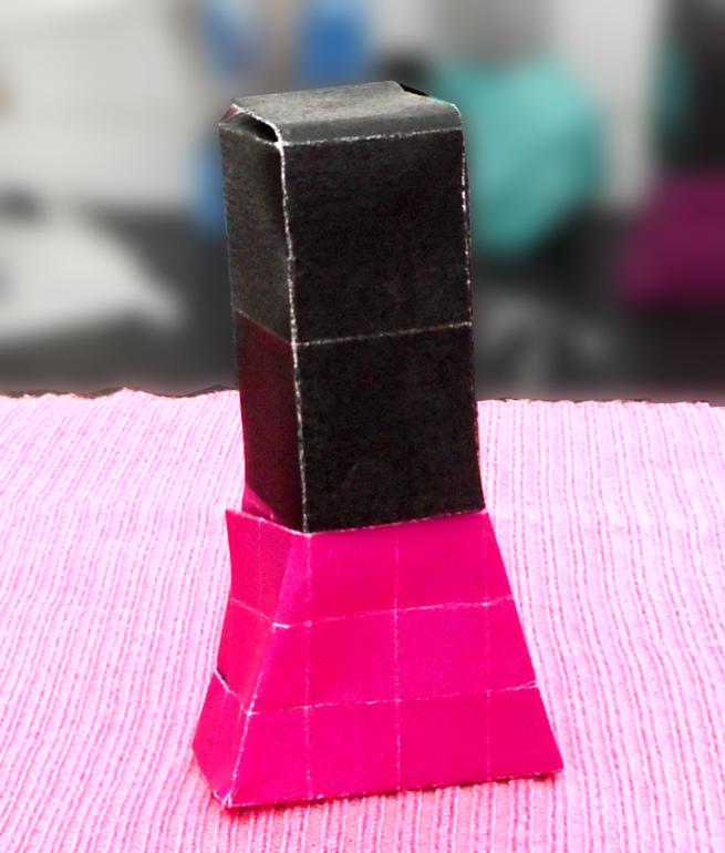 Origami Nail Polish Bottle