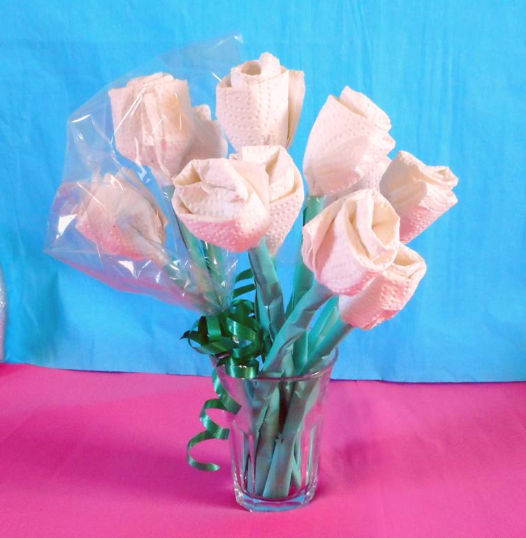 Napkin Origami Flowers Napkin Origami Flowers